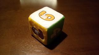 Kostka do powtórki na lekcji Pluszowa kostka z rzepami do wilokrotnego użytku w powtórkach na lekcji